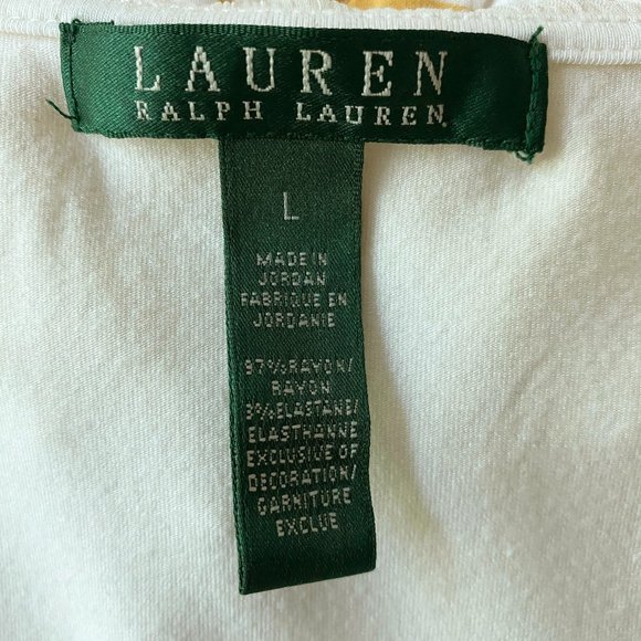Ralph Lauren Sleeveless Ruffle Top Size L - Picture 5 of 6